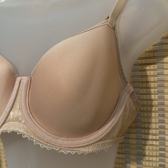 Fantasie Rebecca Molded Bra Nude/Cream Underwire Lace Trim 34D - Picture 14 of 16